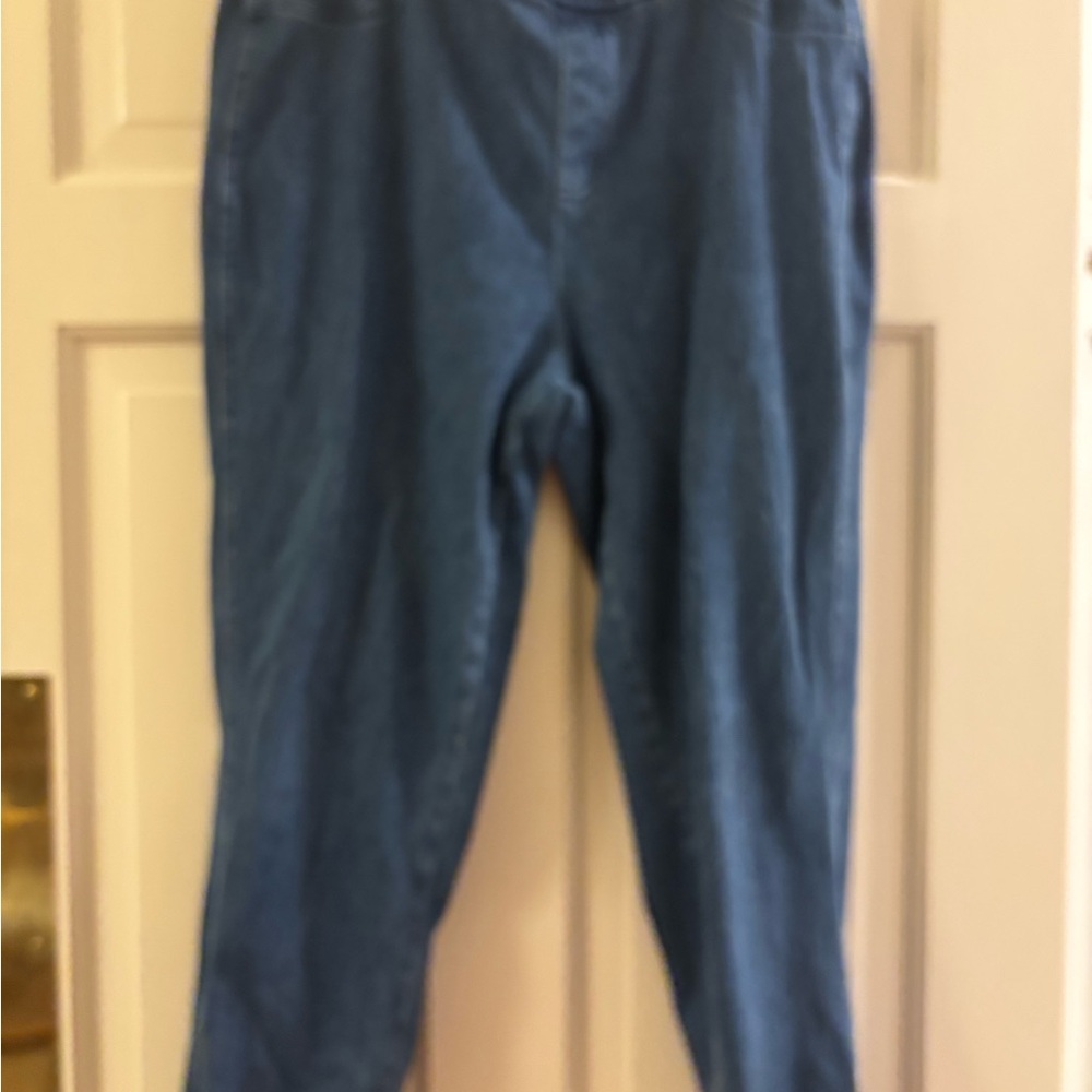 Isaac Mizrahi Blue Denim capris